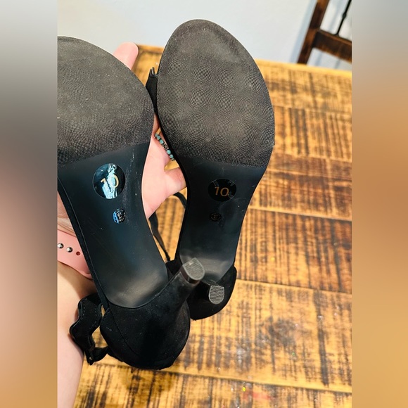 NWOT WORTHINGTON STRAPY HEEL SANDAL SLIP ON HEEL ELASTIC AROUND ANKLE SZ 10 - Picture 2 of 8